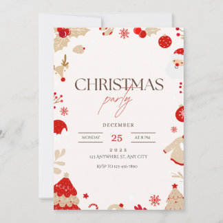 Invitation à la fête de Noël du camion rouge