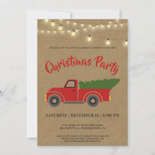 Invitation à la fête de Noël du Camion Rouge vinta
