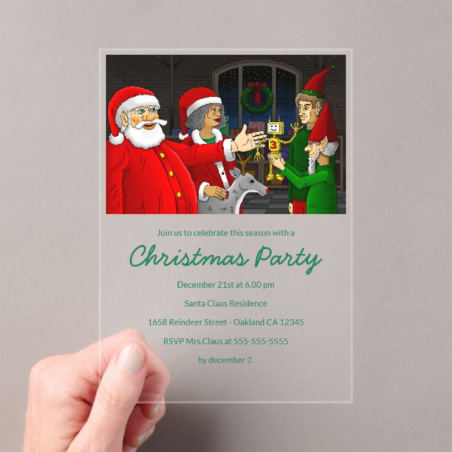 Invitation à la fête de Noël du Père Noël (In situ (ordinateur de poche))