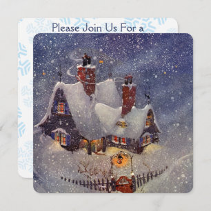 Invitation à la fête de Noël du Pôle Nord vintage