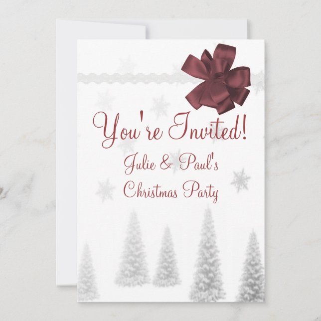 Invitation à la fête de Noël du Scrapbook (Devant)