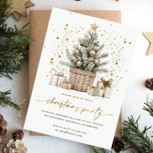 Invitation à la fête de Noël | Élégant Christ en p