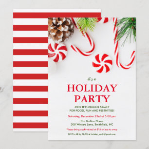 Invitation à la fête de Noël et d'hiver