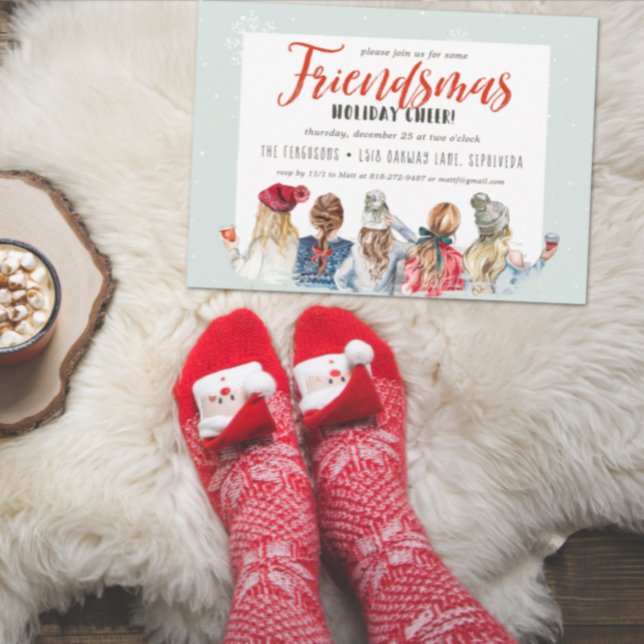 Invitation à la fête de Noël Friendsmas (Créateur téléchargé)