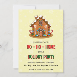 Invitation à la fête de Noël Ho-Ho-Ho