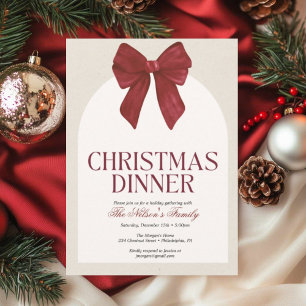 Invitation à la fête de Noël Holiday Holly