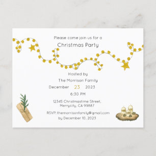 Invitation à la fête de Noël, Invitation Xmas