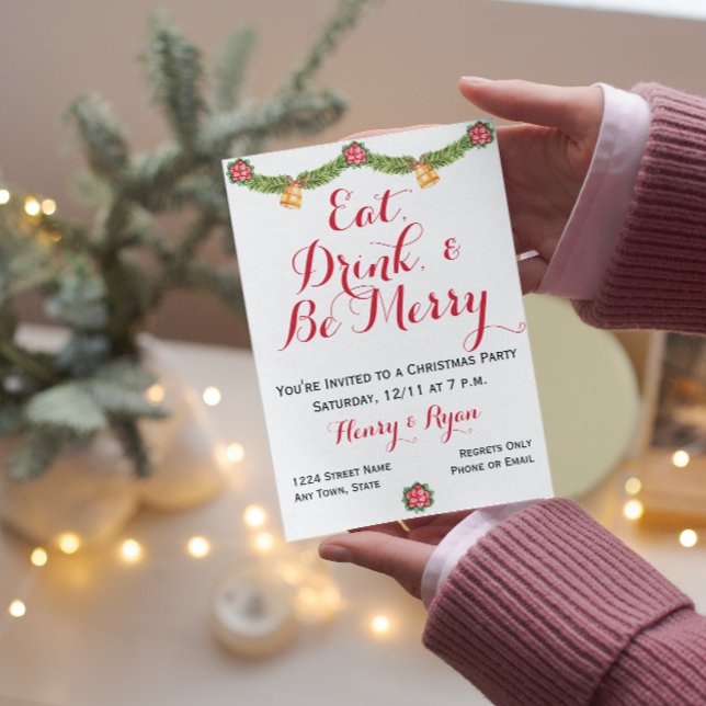 Invitation à la fête de Noël joyeuse (Créateur téléchargé)