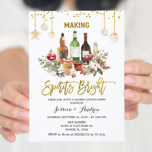 Invitation à la fête de Noël Making Spirits Bright