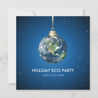Invitation à la fête de Noël Planète Terre