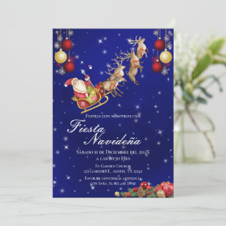 Invitation à la fête de Noël Posada Navideña