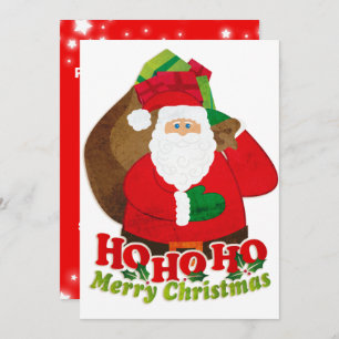 Invitation à la fête de Noël pour enfants Père Noë