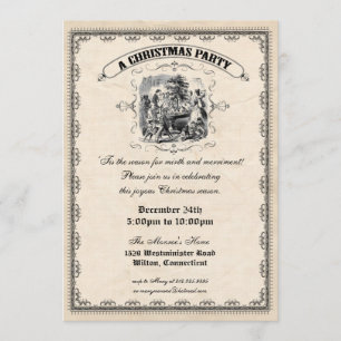 Invitation à la fête de Noël victorienne