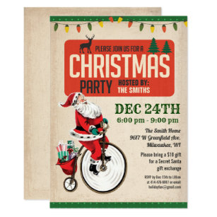 Invitations Pere Secret Soirees De Noel Zazzle Fr