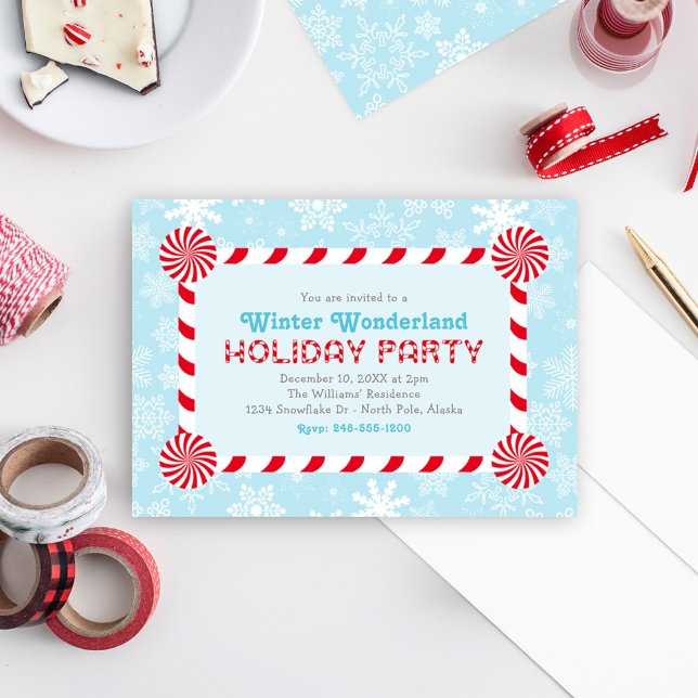 Invitation à la fête de Noël Winter Wonderland (Créateur téléchargé)