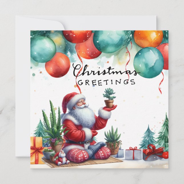 Invitation à la fête de Noël Yoga avec le Père Noë (Devant)