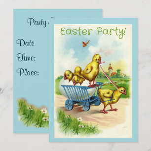Invitation à la fête de Pâques de Chicky Wagon