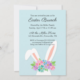 Invitation à la fête de Pâques de lapin