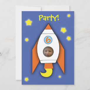 invitation à la fête de photographie de la fusée s
