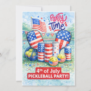 Invitation à la fête de pickleball du 4 juillet