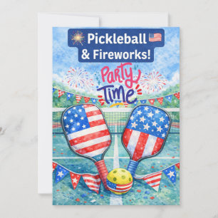 Invitation à la fête de pickleball du 4 juillet