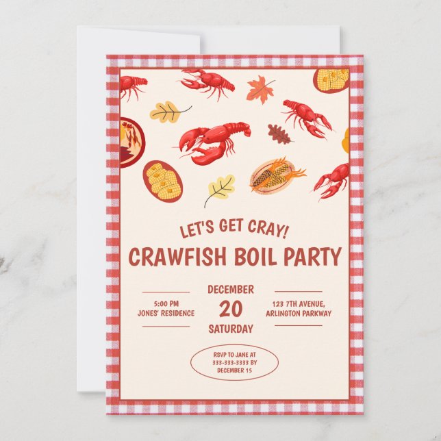Invitation à la Fête de Pique-nique avec Bouillaba (Devant)