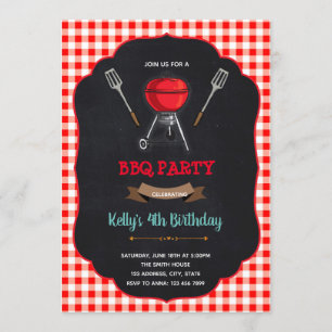 Invitation à la fête de pique-nique d'anniversaire