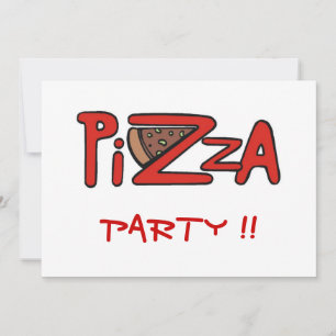 Invitation à la fête de Pizza
