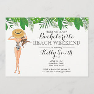 Invitation à la fête de plage de Bachelorette