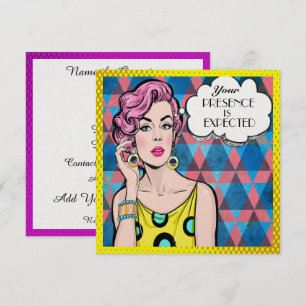 Invitation à la fête de Pop Art