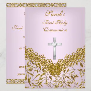 Invitation à la fête de première communion pour fi