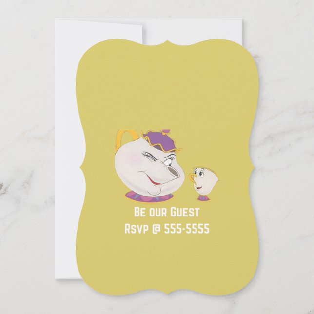 Invitation à la fête de princesse (Dos)