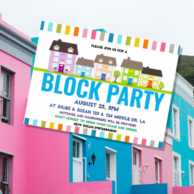 Invitation à la fête de quartier (Créateur téléchargé)