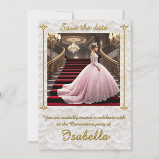" INVITATION À LA FÊTE DE QUINCEANERA "