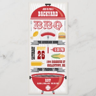 INVITATION À LA FÊTE DE RED BBBQ GRILL