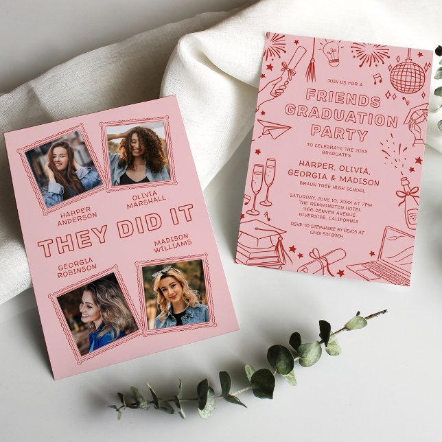 Invitation à la fête de remise conjointe des diplô (Créateur téléchargé)