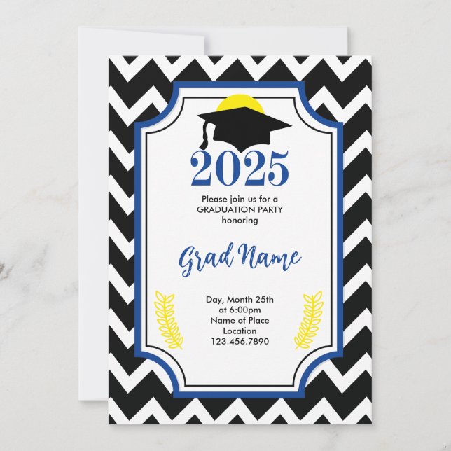 Invitation à la fête de remise des diplômes de la  (Devant)