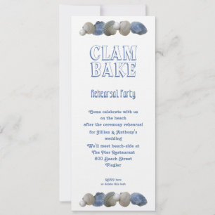 Invitation à la fête de répétition Mariage de clam
