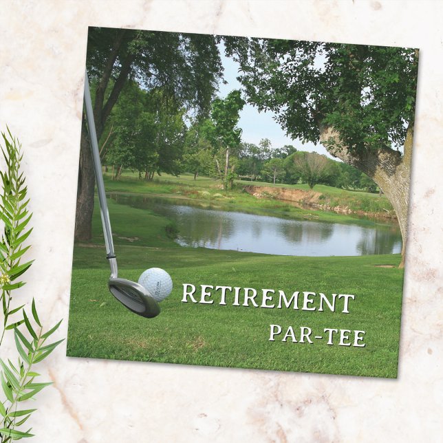Invitation à la fête de retraite de golf (Créateur téléchargé)
