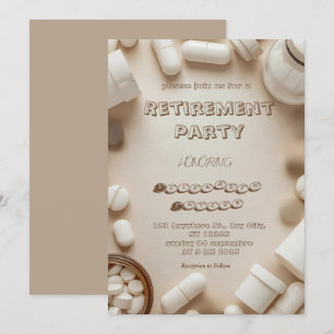 Invitation à la fête de retraite d'un pharmacien