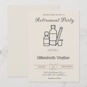 Invitation à la fête de retraite d'un pharmacien