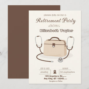 Invitation à la fête de retraite d'un vétérinaire