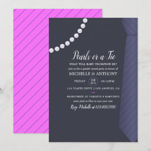 Invitation à la fête de révélation du sexe 'Cravat