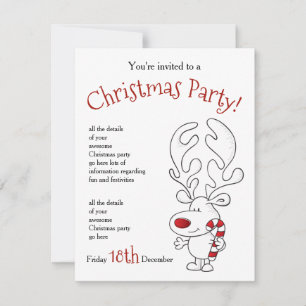 Invitation à la fête de Rudolph