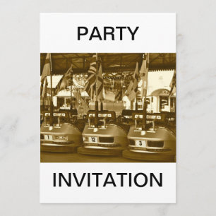 Invitation à la fête de Sepia Cars