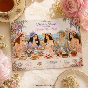 Invitation à la fête de thé de mariage