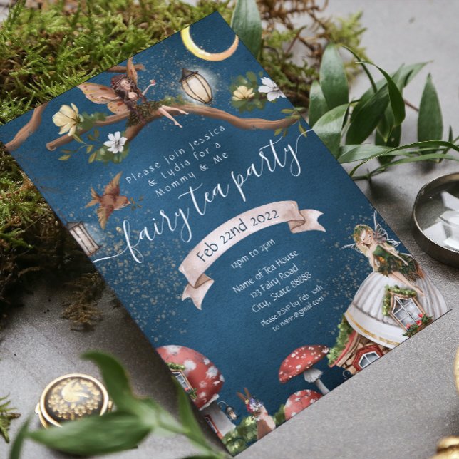 Invitation à la fête de thé fée Maman & Moi (Créateur téléchargé)