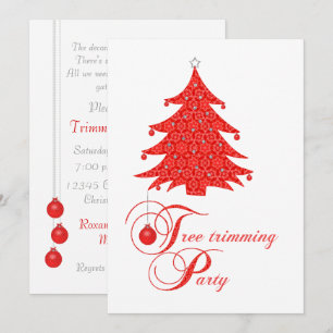 Invitation à la Fête de Trimming de l'Arbre de Noë