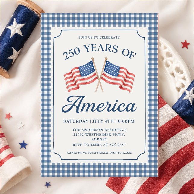 Invitation à la fête des 250 ans de l'Amérique (Créateur téléchargé)
