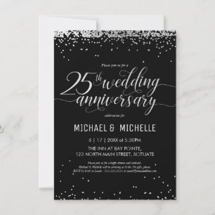Invitation à la fête des 25 ans de mariage